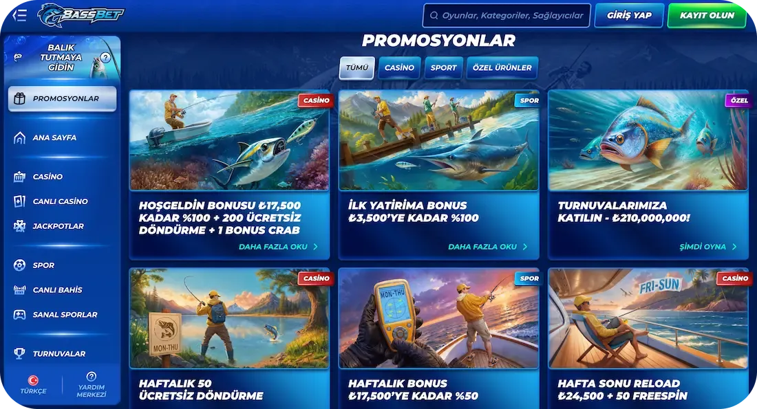 bassbet casino bonusları